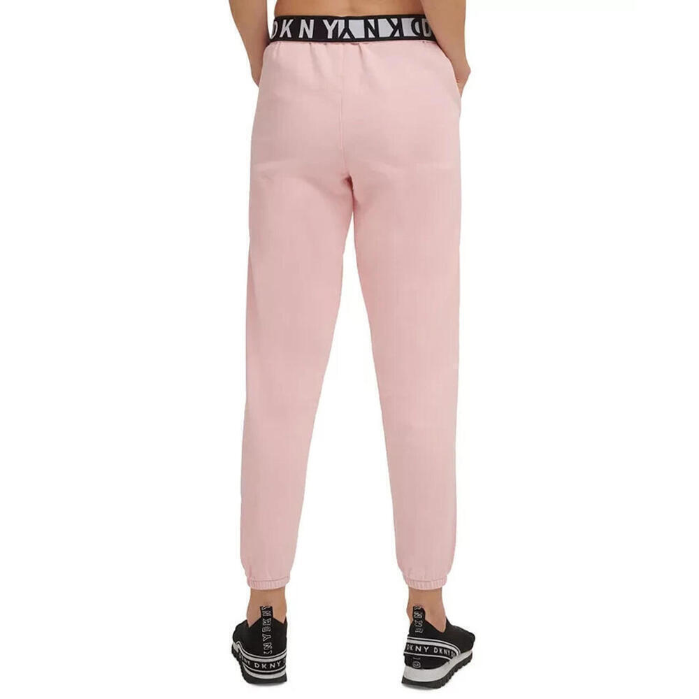 New DKNY Sport Women’s Cotton Jogger Pants, Color: Pink, Size: XL - Picture 3 of 4